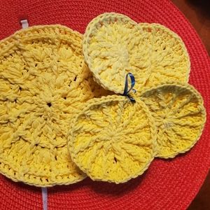 Coaster and pitcher set of 5 sunshine